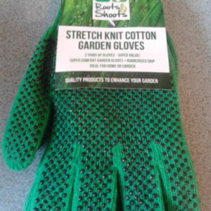 Stretch knit cotton garden gloves